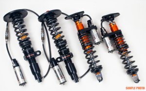 Audi A3 Coilover Suspension Kit - Front + Rear - Moton - 3-Way Adjustable, MONOTUBE - `04-`13